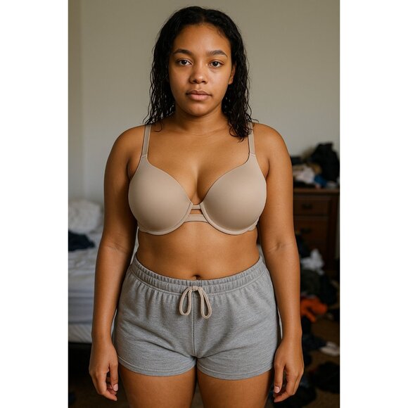 Warner’s No Side Effects 01356 Beige 38C Underwire T-Shirt Bra Smooth Sides - Picture 1 of 9